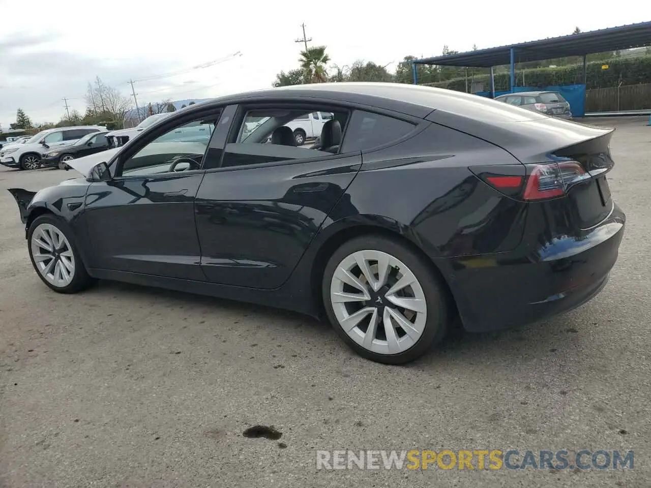 2 Photograph of a damaged car 5YJ3E1EA5MF998482 TESLA MODEL 3 2021