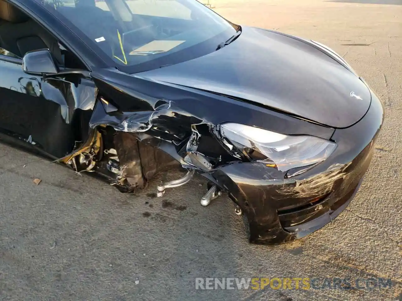 9 Photograph of a damaged car 5YJ3E1EA6MF001411 TESLA MODEL 3 2021