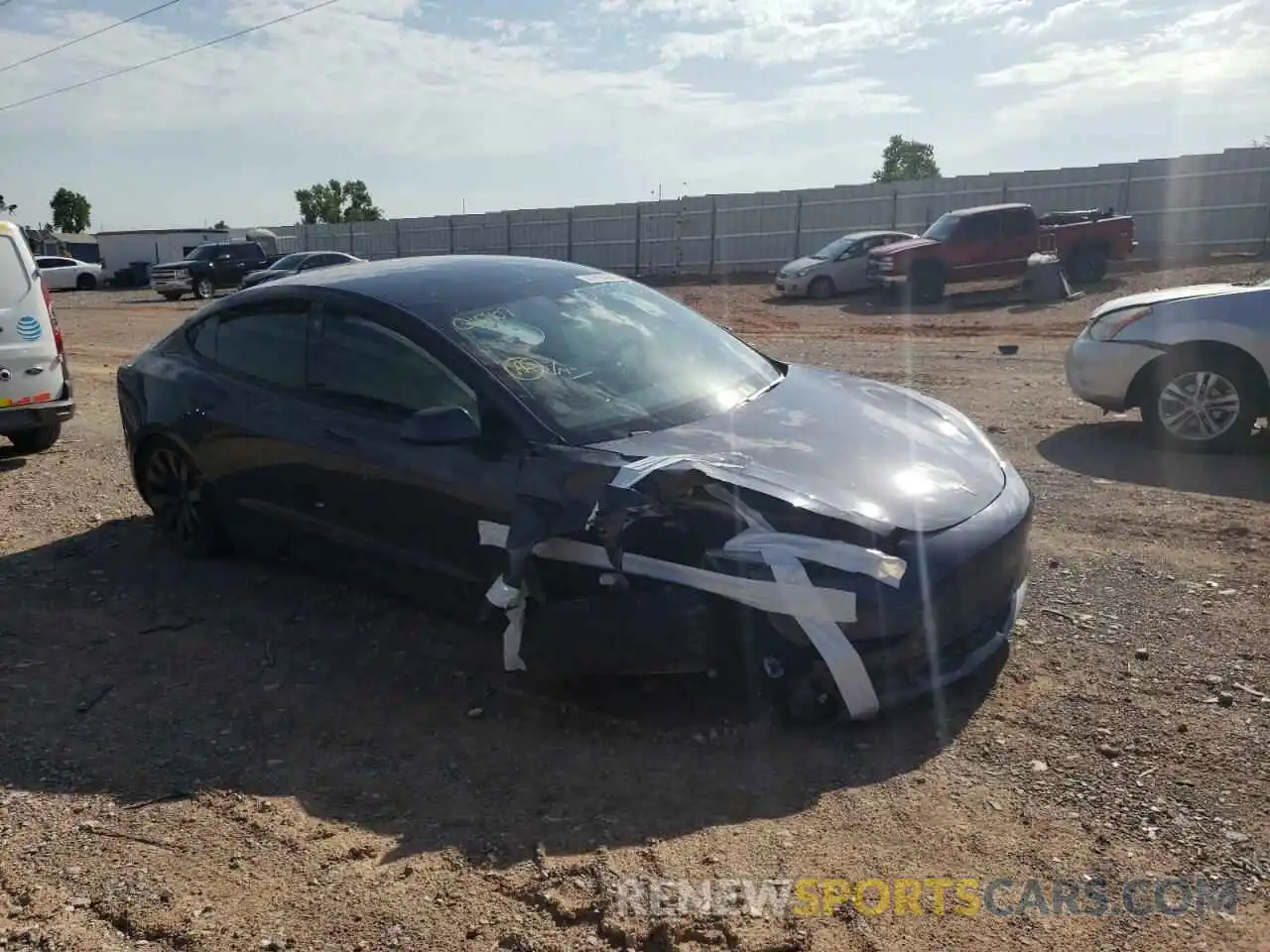 10 Photograph of a damaged car 5YJ3E1EA6MF015907 TESLA MODEL 3 2021