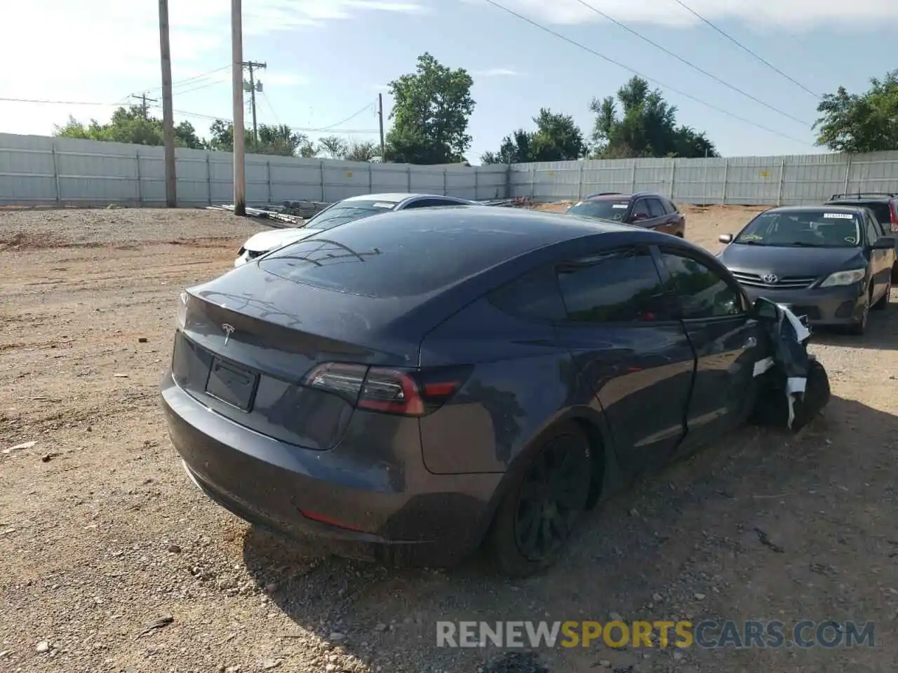 4 Photograph of a damaged car 5YJ3E1EA6MF015907 TESLA MODEL 3 2021