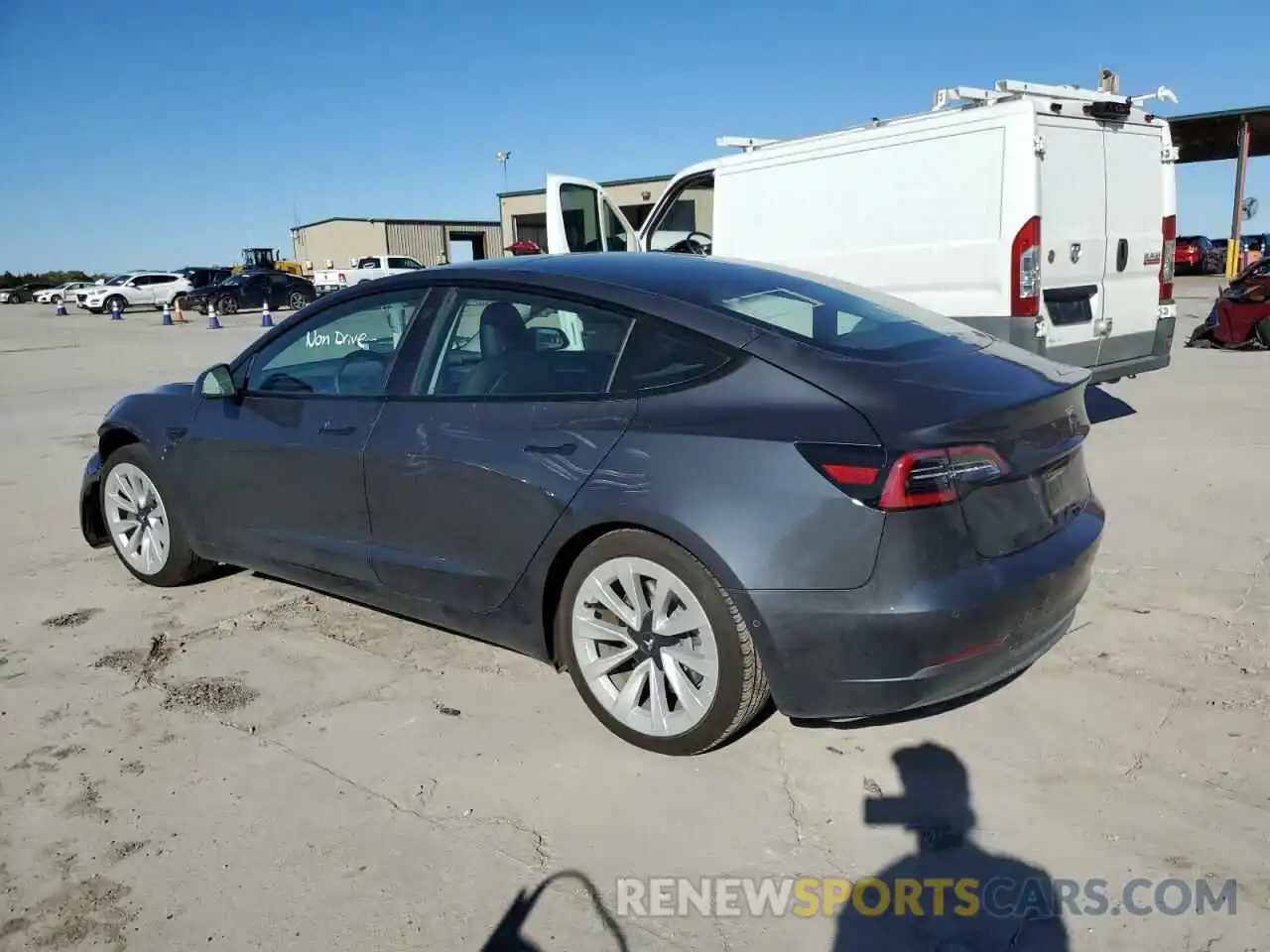 2 Photograph of a damaged car 5YJ3E1EA6MF017981 TESLA MODEL 3 2021