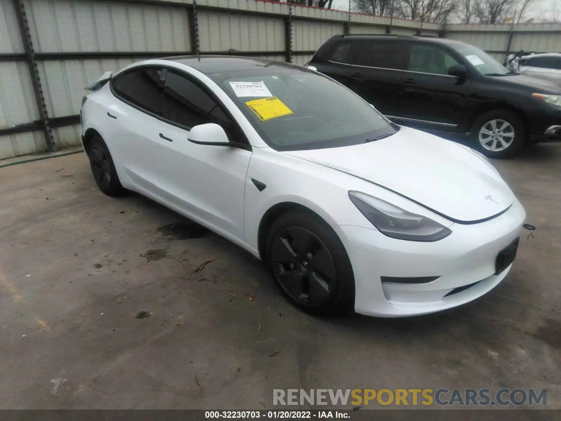 1 Photograph of a damaged car 5YJ3E1EA6MF021576 TESLA MODEL 3 2021