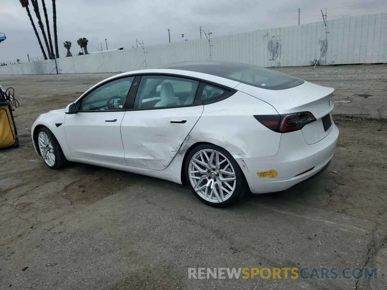 2 Photograph of a damaged car 5YJ3E1EA6MF025109 TESLA MODEL 3 2021