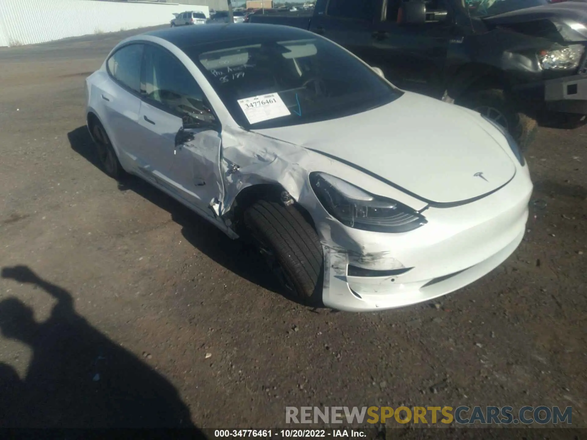 1 Photograph of a damaged car 5YJ3E1EA6MF027023 TESLA MODEL 3 2021