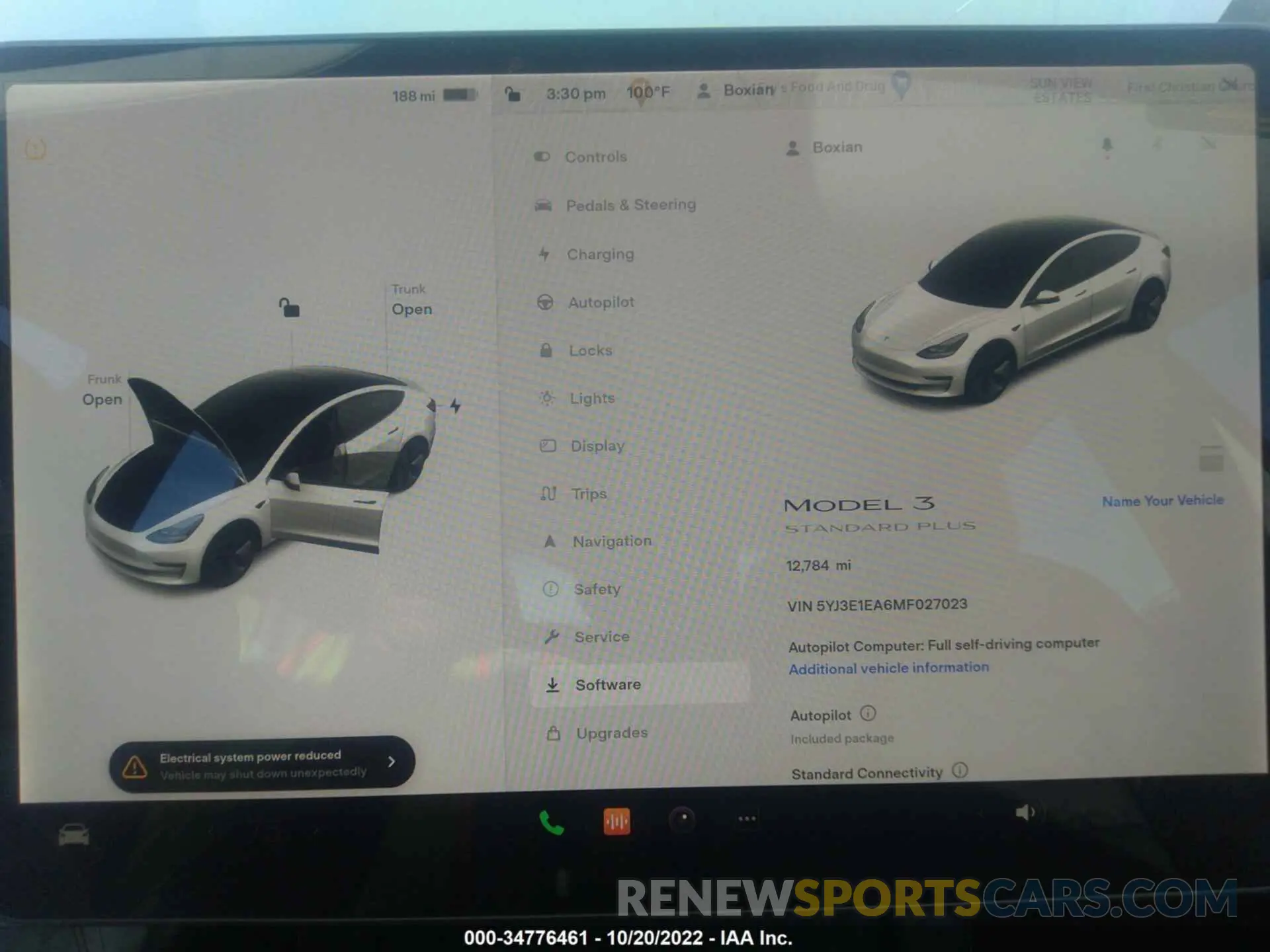7 Photograph of a damaged car 5YJ3E1EA6MF027023 TESLA MODEL 3 2021