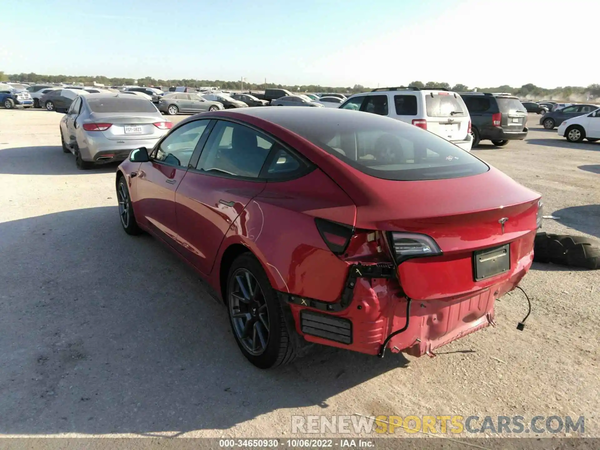 3 Photograph of a damaged car 5YJ3E1EA6MF029855 TESLA MODEL 3 2021