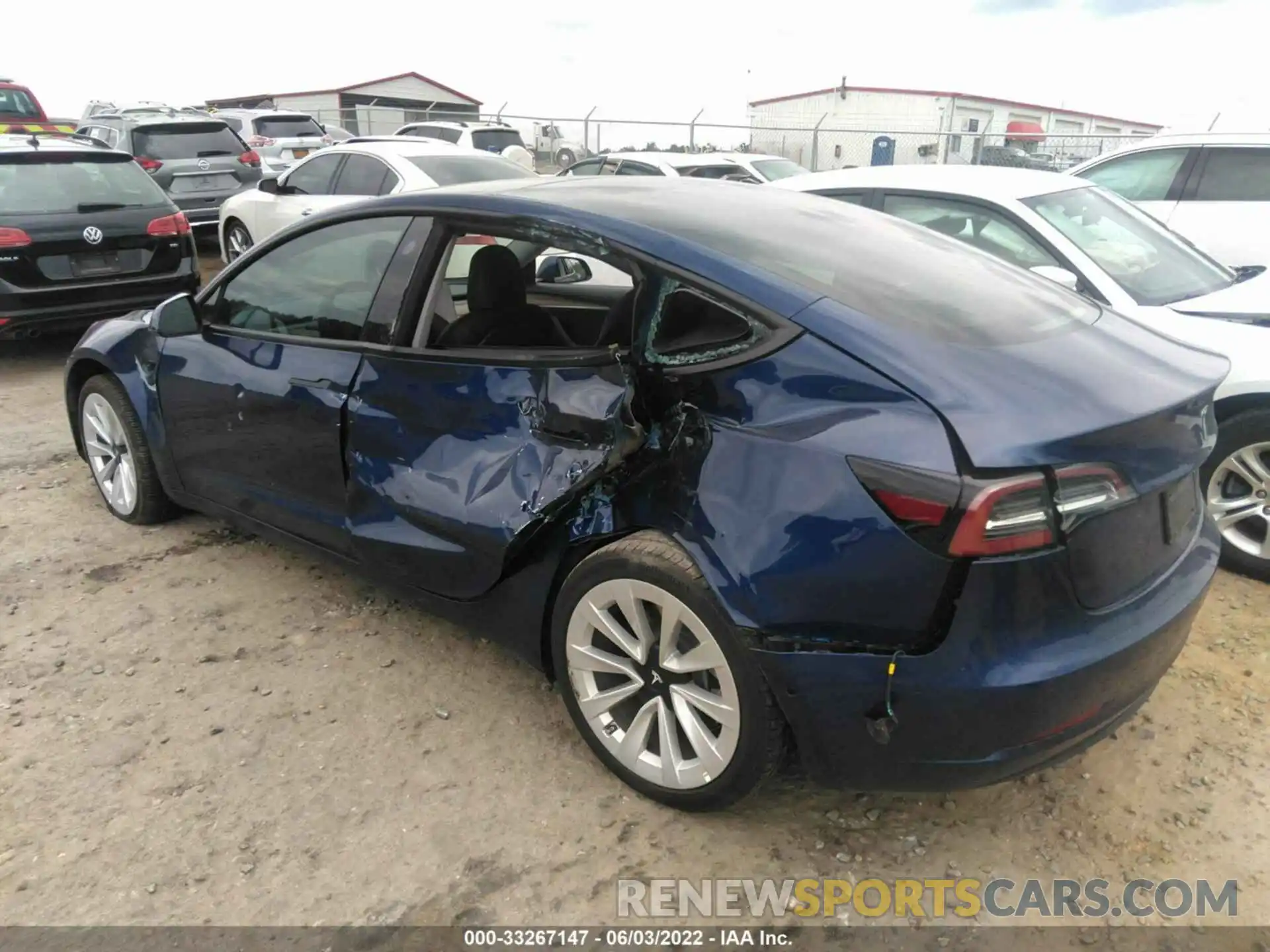 3 Photograph of a damaged car 5YJ3E1EA6MF047157 TESLA MODEL 3 2021