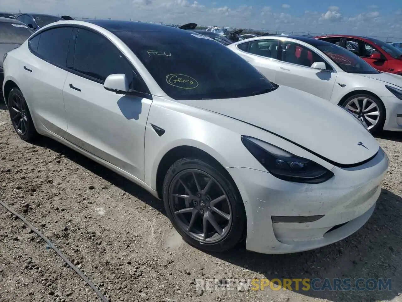4 Photograph of a damaged car 5YJ3E1EA6MF047210 TESLA MODEL 3 2021