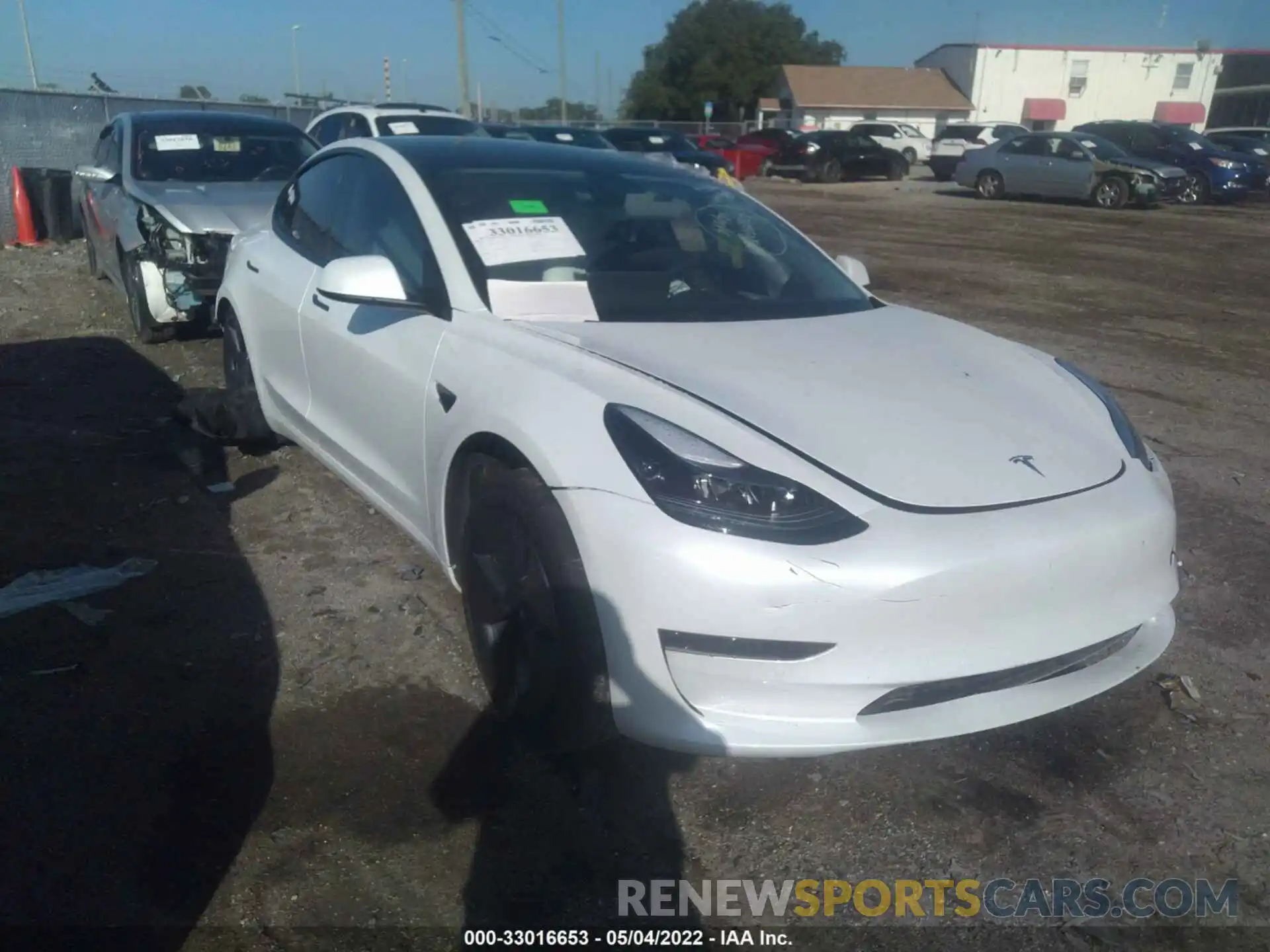 1 Photograph of a damaged car 5YJ3E1EA6MF047241 TESLA MODEL 3 2021