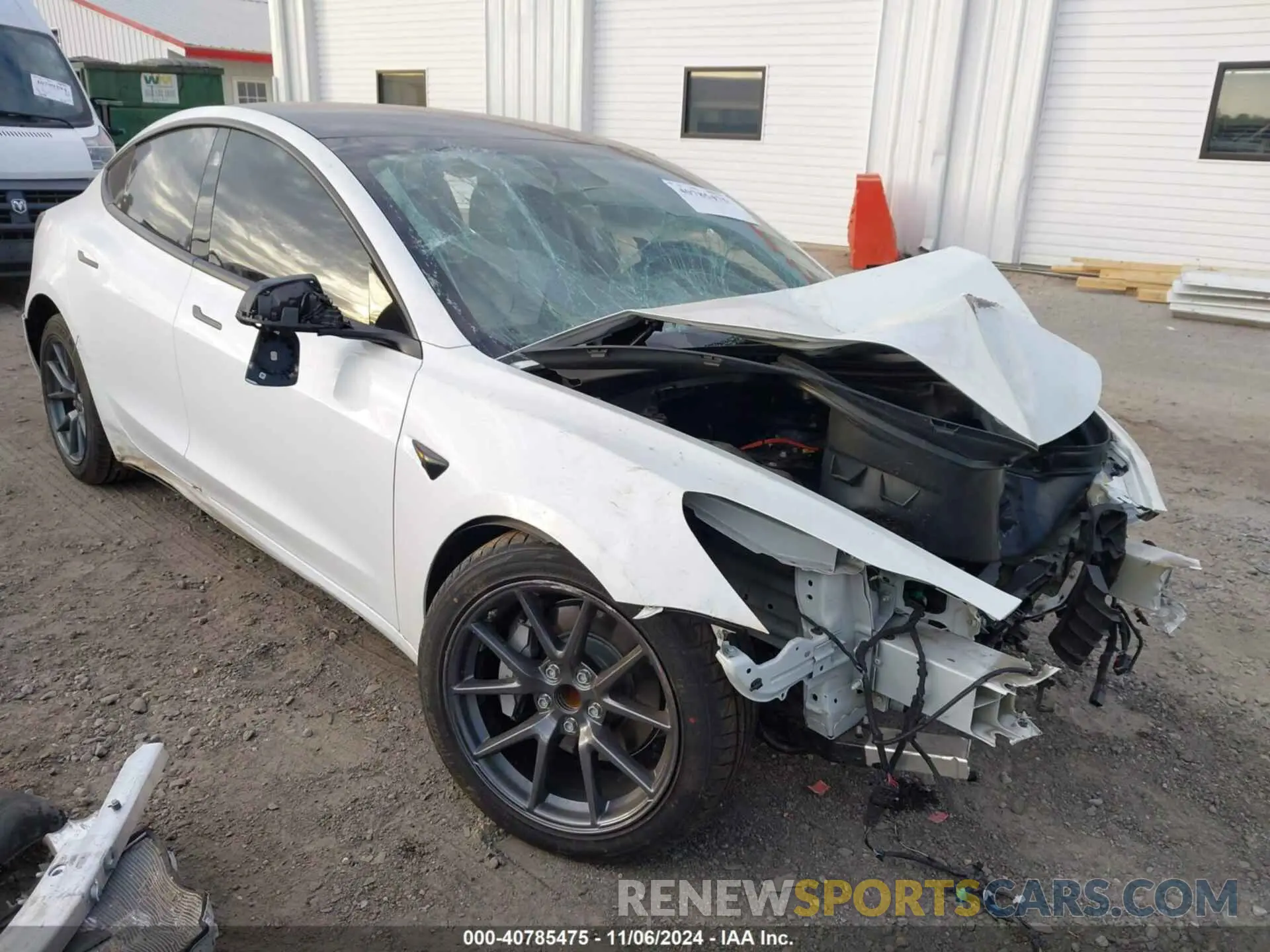 1 Photograph of a damaged car 5YJ3E1EA6MF047773 TESLA MODEL 3 2021