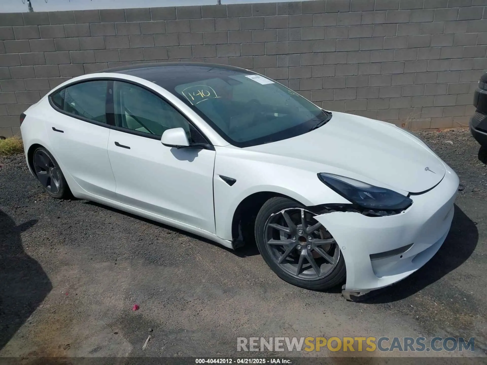 1 Photograph of a damaged car 5YJ3E1EA6MF048339 TESLA MODEL 3 2021