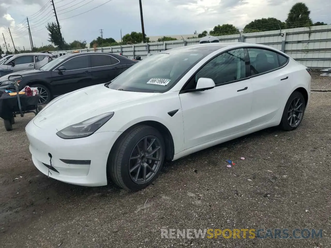 1 Photograph of a damaged car 5YJ3E1EA6MF048647 TESLA MODEL 3 2021