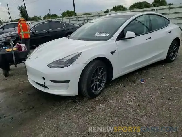 10 Photograph of a damaged car 5YJ3E1EA6MF048647 TESLA MODEL 3 2021