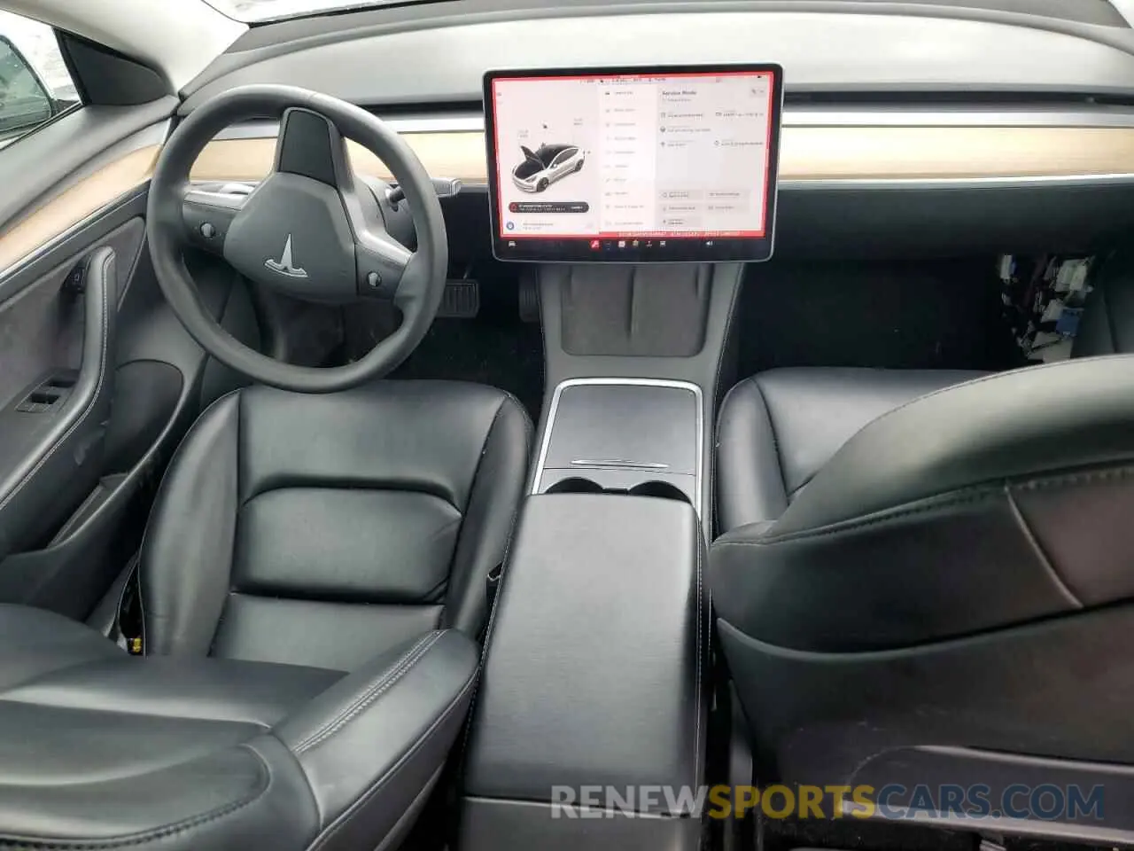 8 Photograph of a damaged car 5YJ3E1EA6MF048647 TESLA MODEL 3 2021