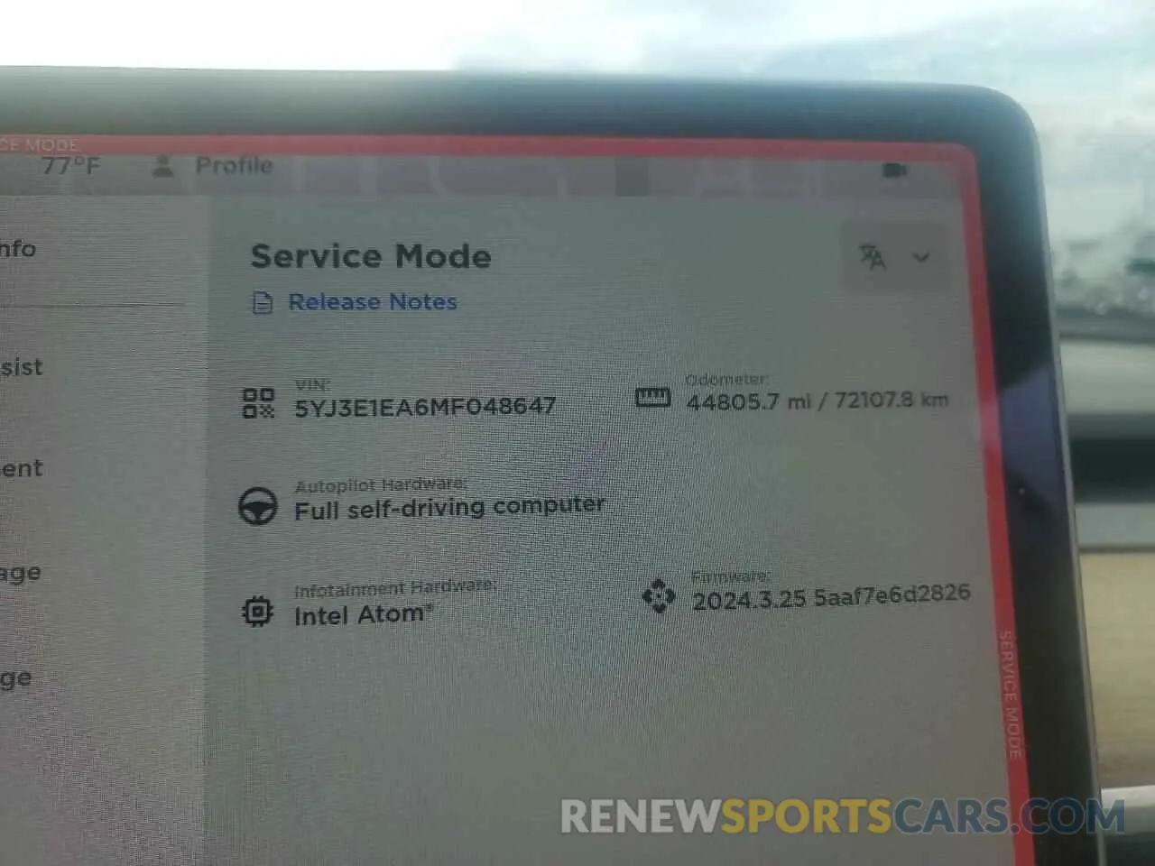 9 Photograph of a damaged car 5YJ3E1EA6MF048647 TESLA MODEL 3 2021