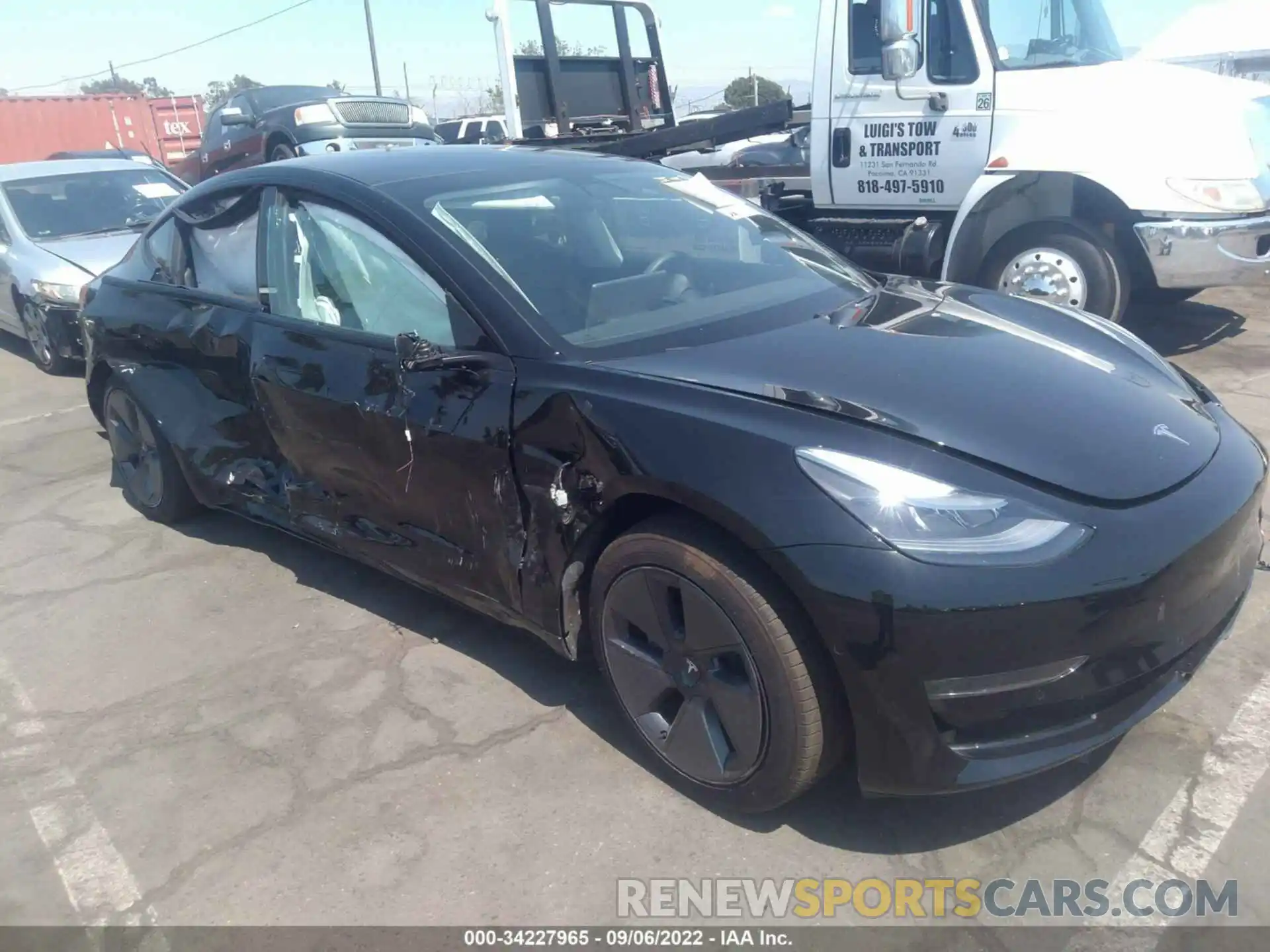 1 Photograph of a damaged car 5YJ3E1EA6MF051161 TESLA MODEL 3 2021