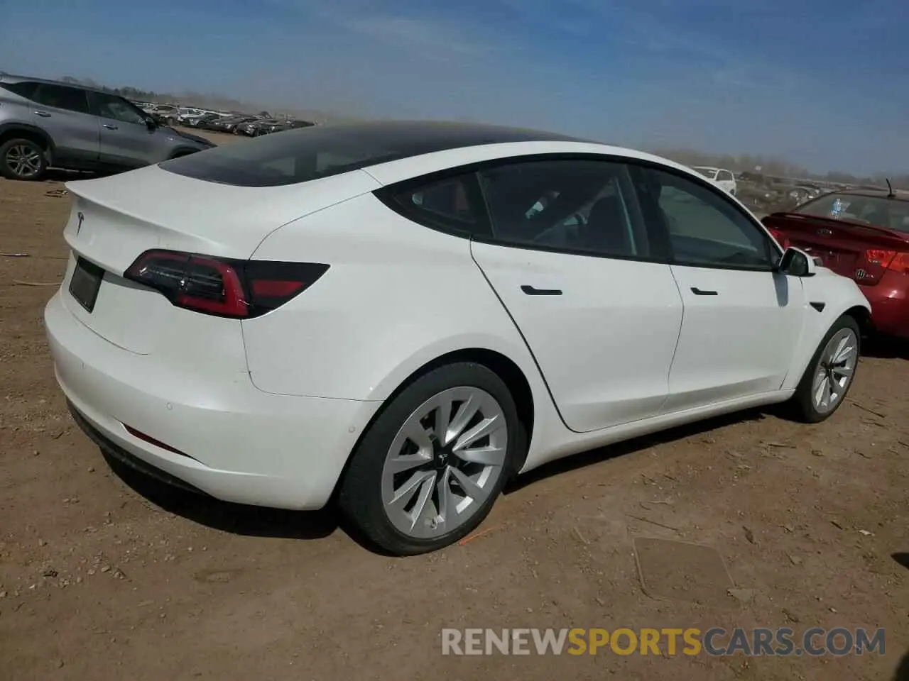 3 Photograph of a damaged car 5YJ3E1EA6MF059194 TESLA MODEL 3 2021