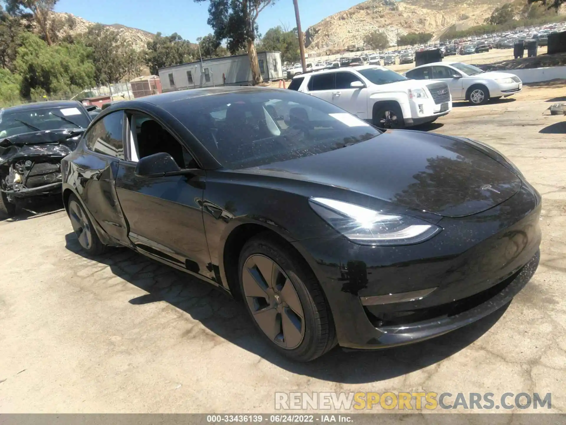 1 Photograph of a damaged car 5YJ3E1EA6MF071443 TESLA MODEL 3 2021