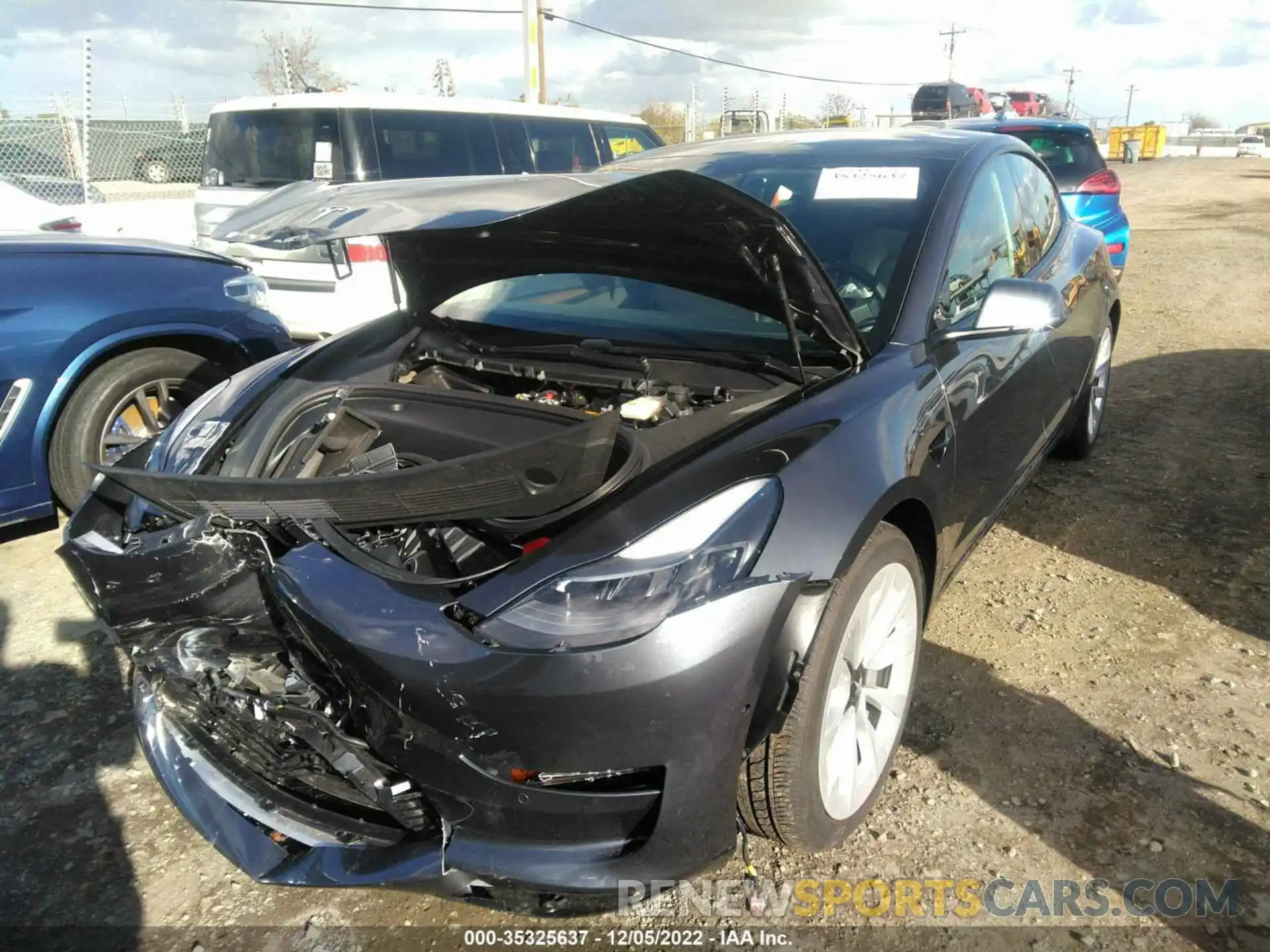 6 Photograph of a damaged car 5YJ3E1EA6MF077212 TESLA MODEL 3 2021