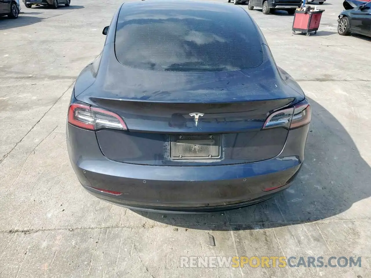 6 Photograph of a damaged car 5YJ3E1EA6MF082796 TESLA MODEL 3 2021