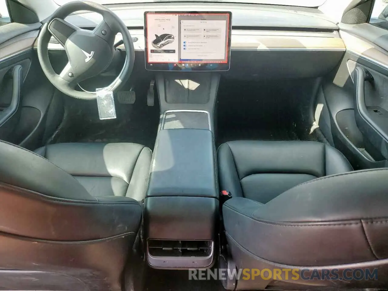 8 Photograph of a damaged car 5YJ3E1EA6MF082796 TESLA MODEL 3 2021