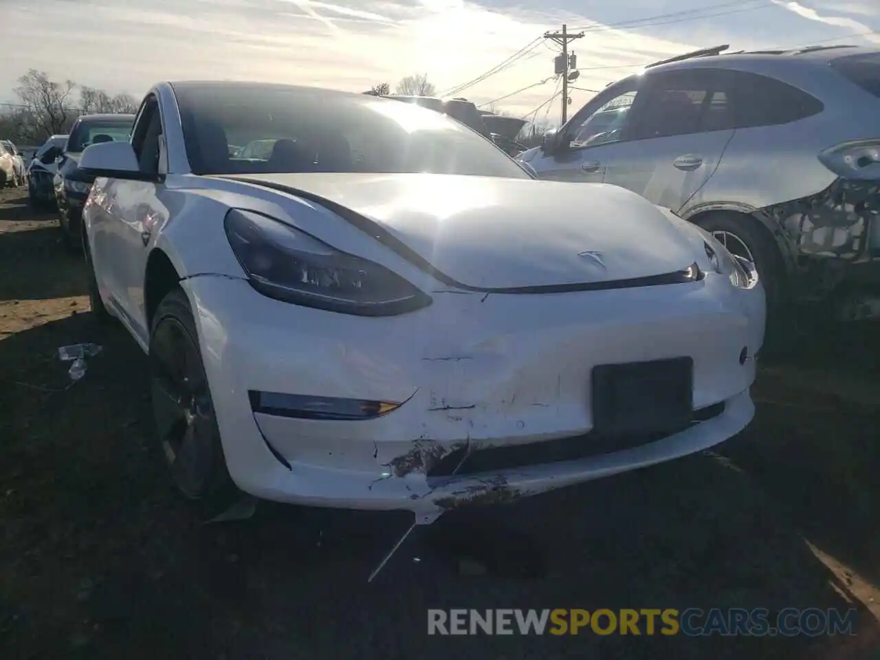 1 Photograph of a damaged car 5YJ3E1EA6MF088260 TESLA MODEL 3 2021