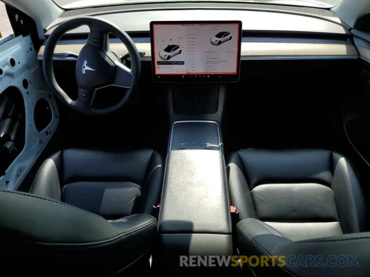 8 Photograph of a damaged car 5YJ3E1EA6MF093331 TESLA MODEL 3 2021