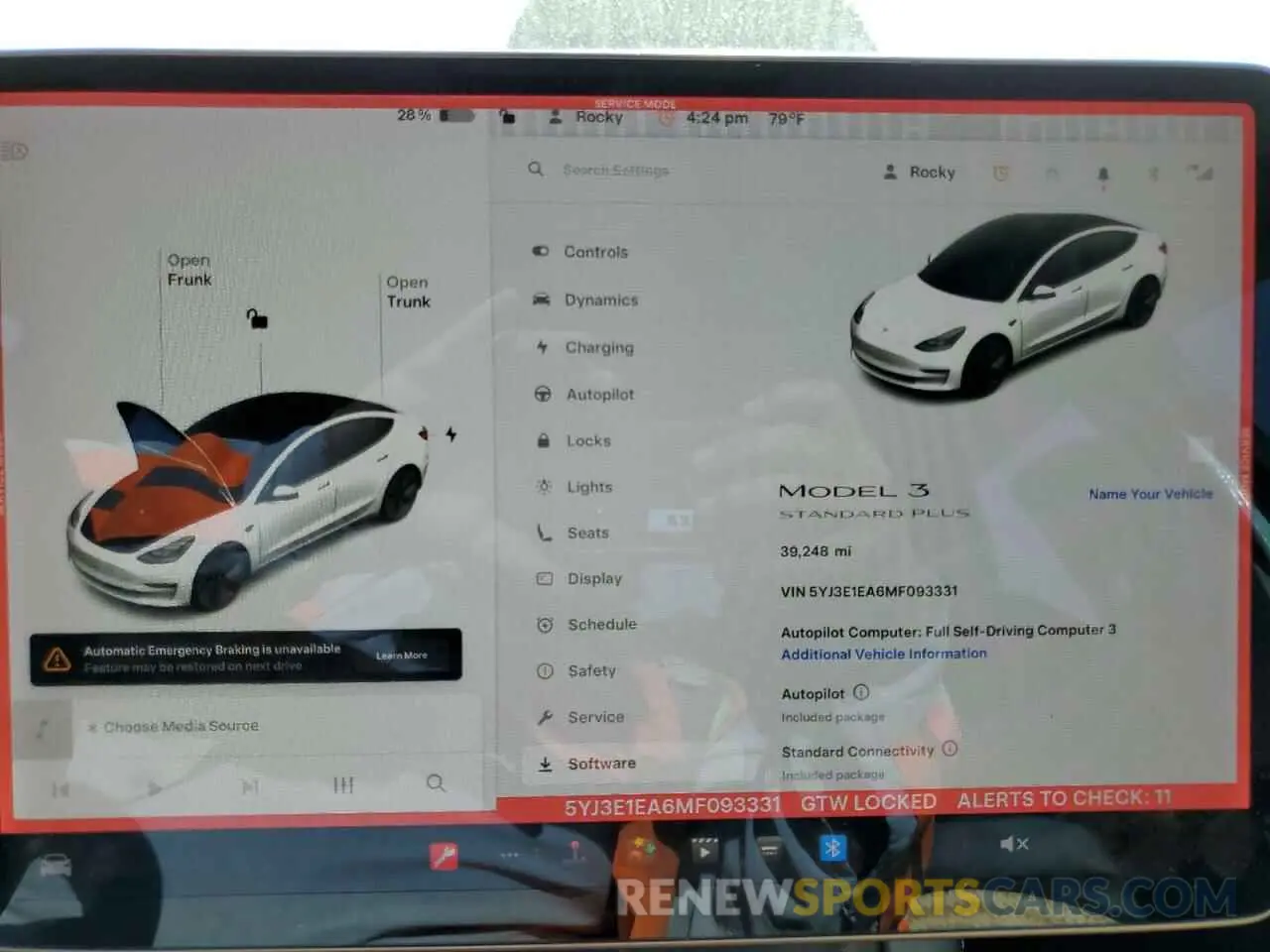 9 Photograph of a damaged car 5YJ3E1EA6MF093331 TESLA MODEL 3 2021