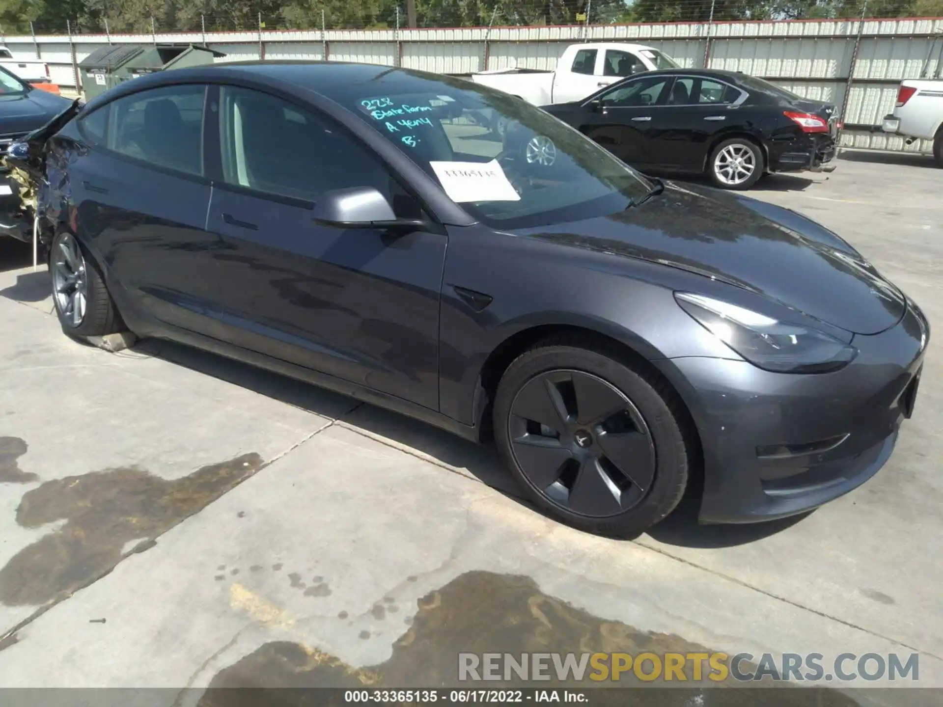 1 Photograph of a damaged car 5YJ3E1EA6MF100214 TESLA MODEL 3 2021