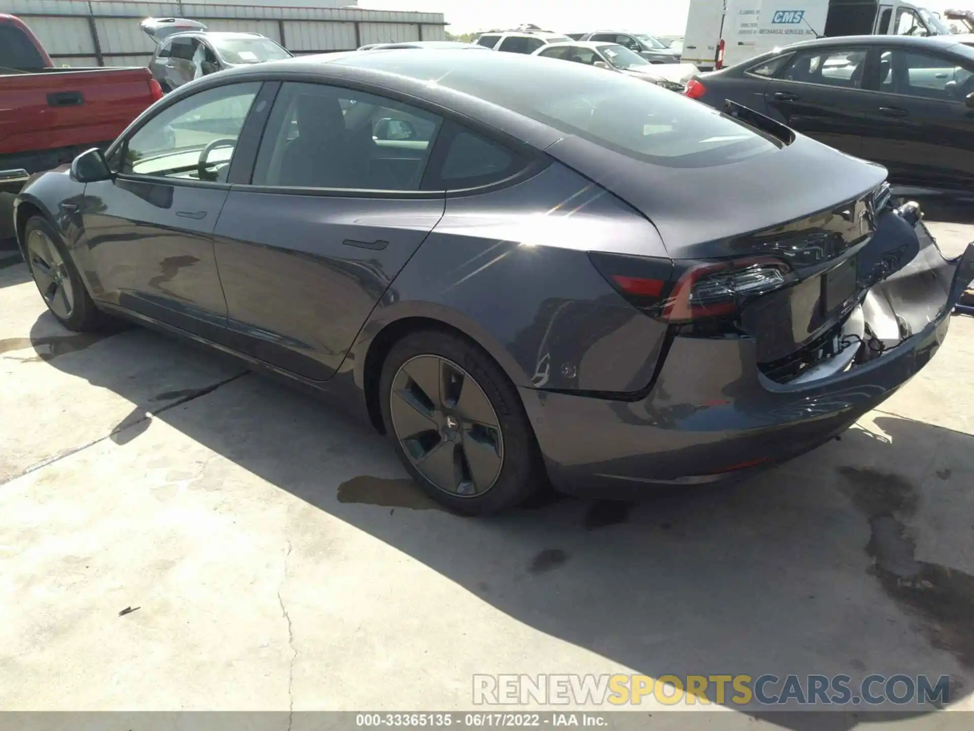 3 Photograph of a damaged car 5YJ3E1EA6MF100214 TESLA MODEL 3 2021