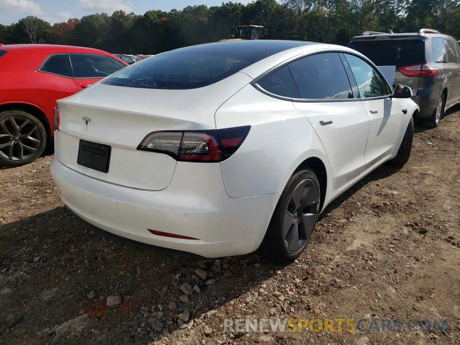 4 Photograph of a damaged car 5YJ3E1EA6MF850597 TESLA MODEL 3 2021