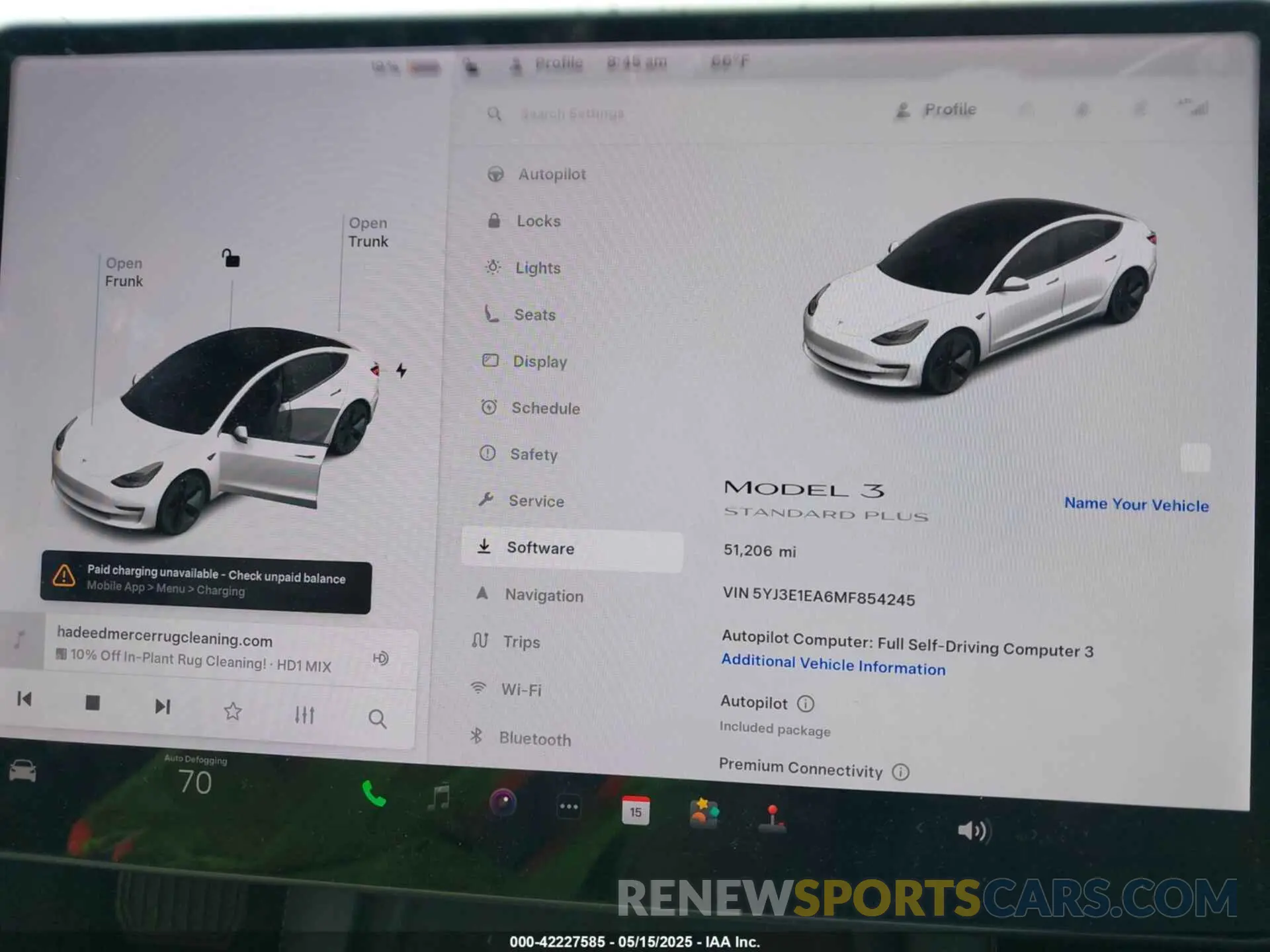 7 Photograph of a damaged car 5YJ3E1EA6MF854245 TESLA MODEL 3 2021