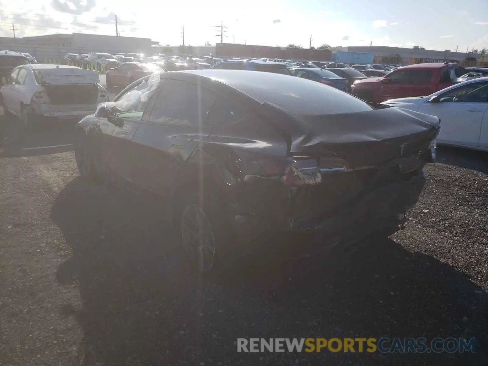 3 Photograph of a damaged car 5YJ3E1EA6MF856819 TESLA MODEL 3 2021