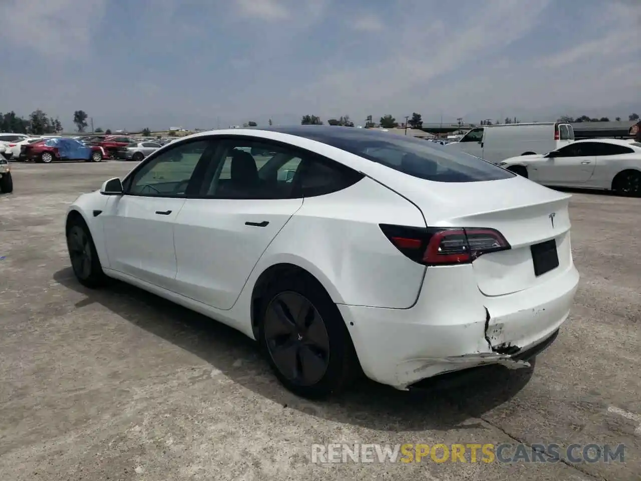 3 Photograph of a damaged car 5YJ3E1EA6MF868419 TESLA MODEL 3 2021