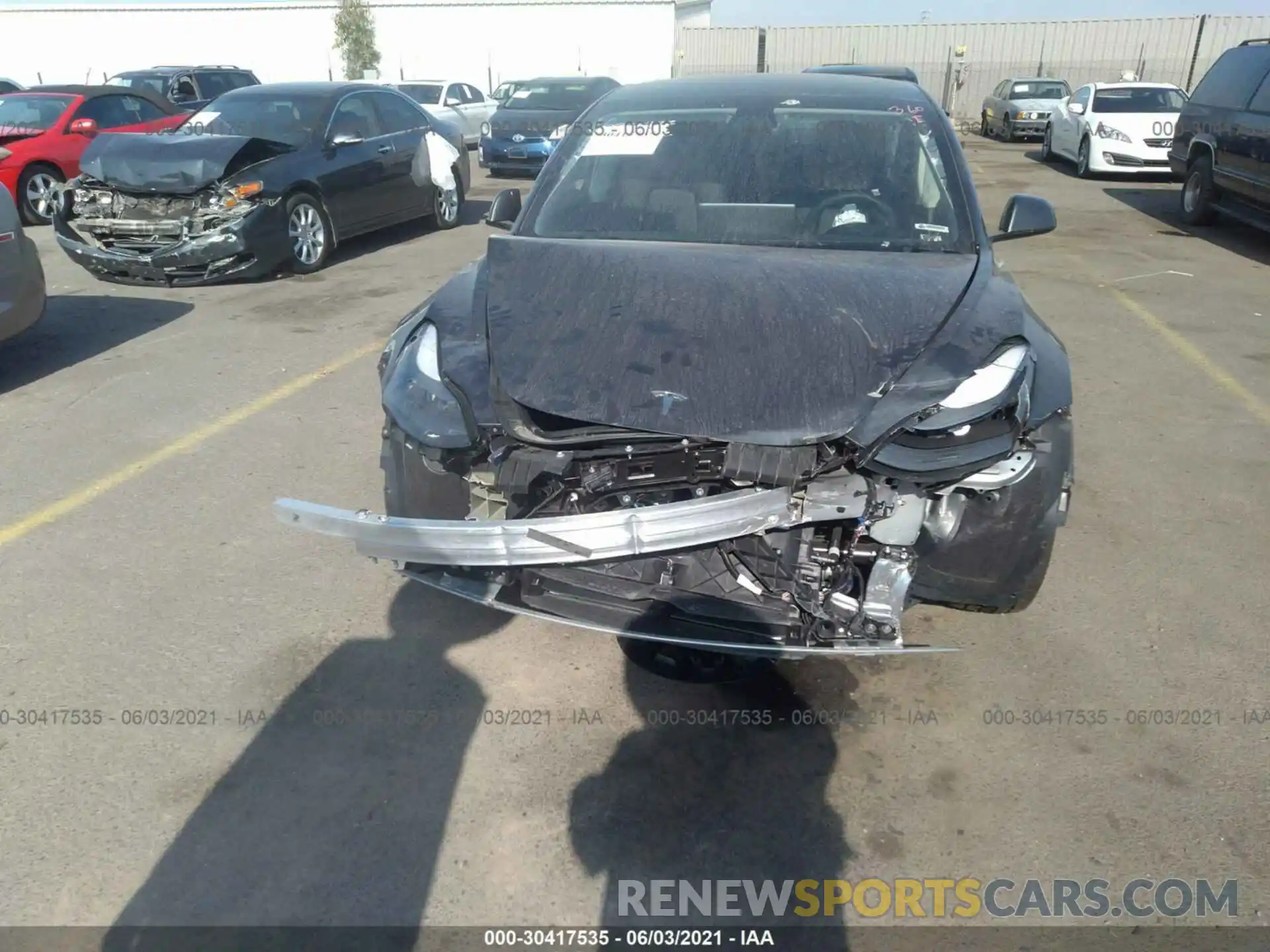 6 Photograph of a damaged car 5YJ3E1EA6MF873135 TESLA MODEL 3 2021