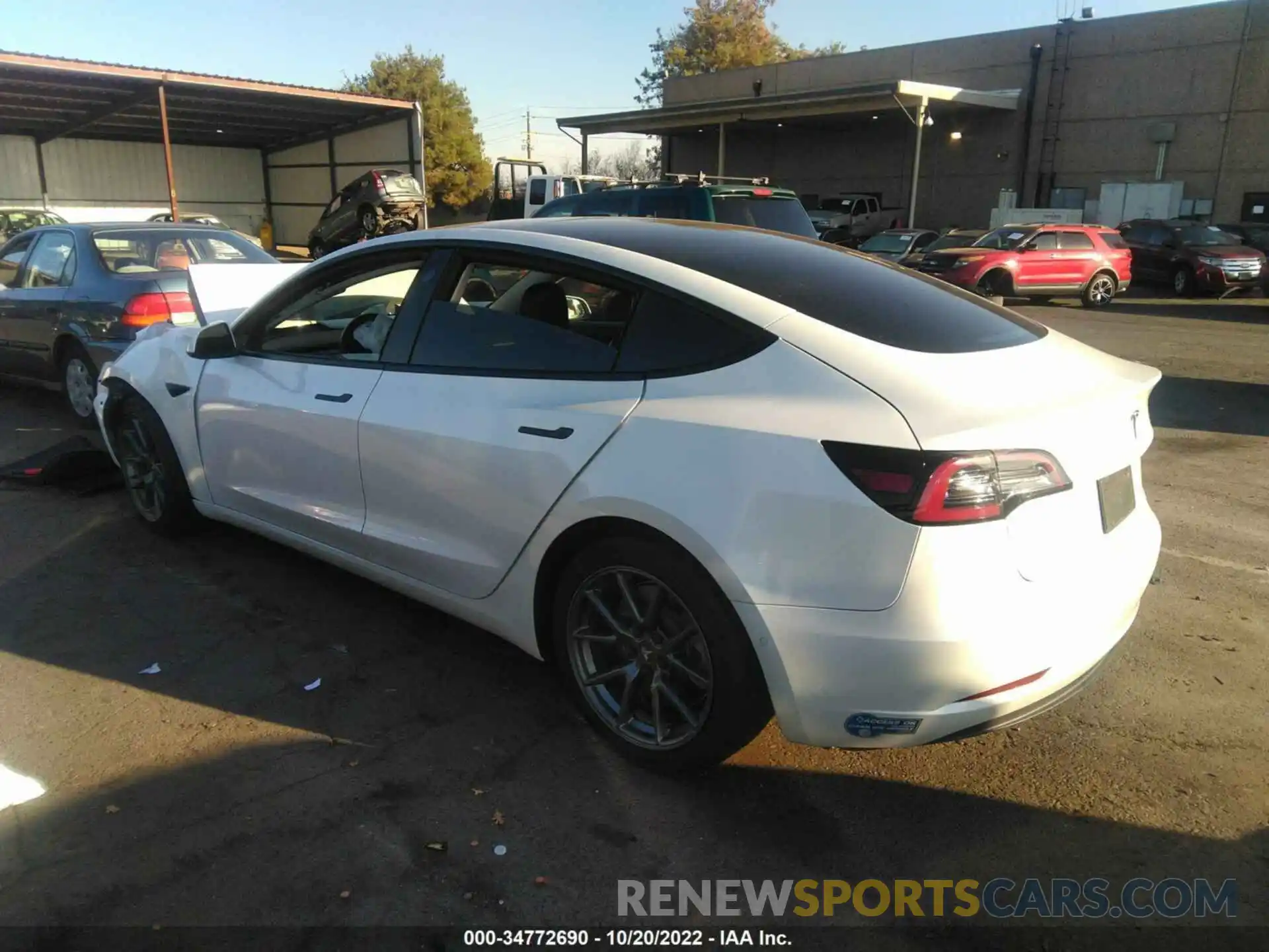 3 Photograph of a damaged car 5YJ3E1EA6MF874012 TESLA MODEL 3 2021