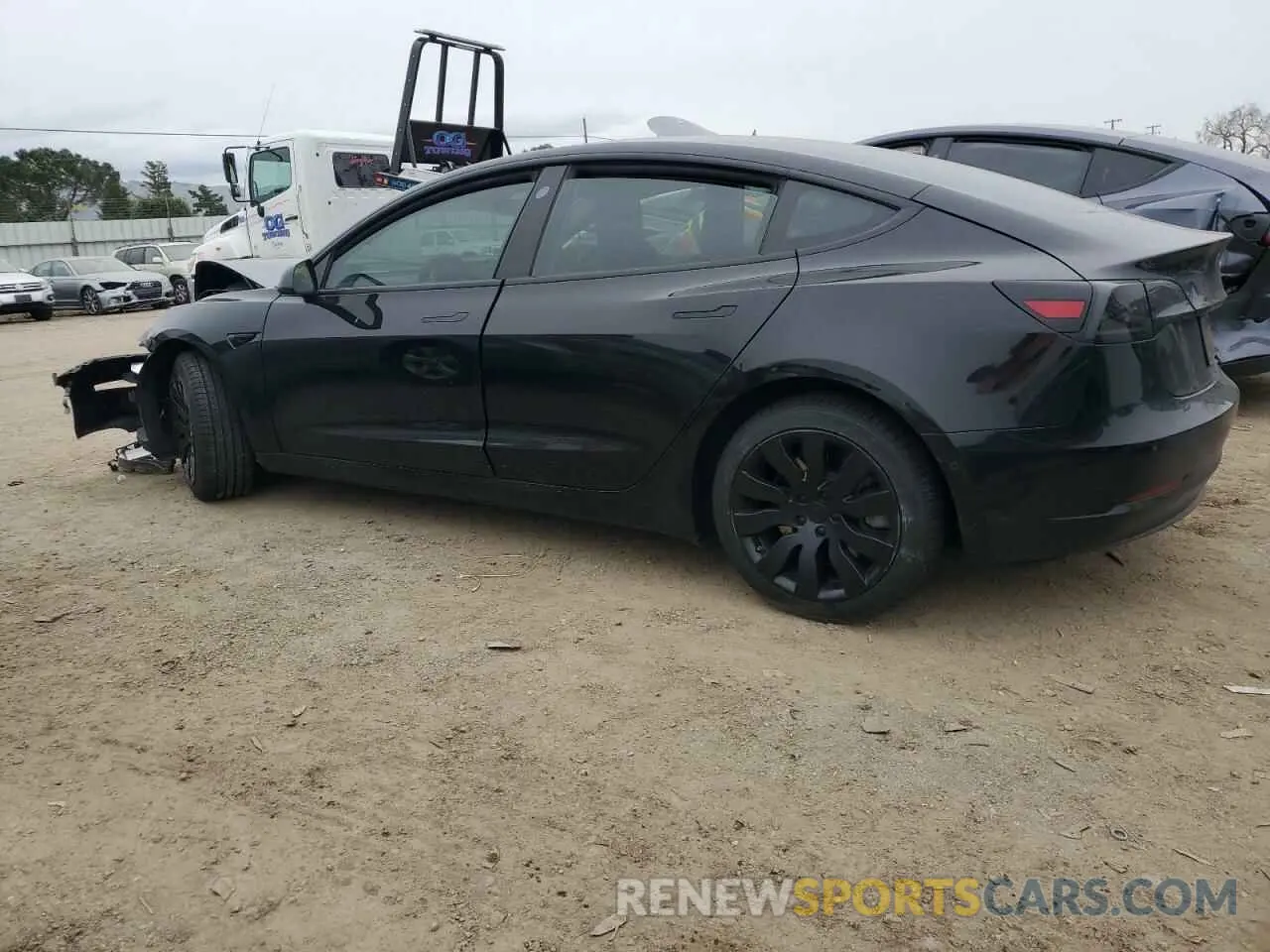 2 Photograph of a damaged car 5YJ3E1EA6MF877752 TESLA MODEL 3 2021