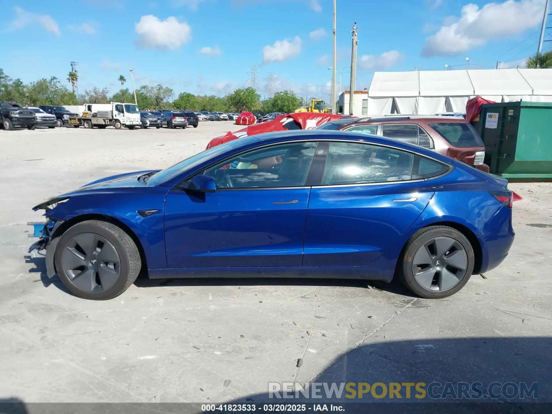 13 Photograph of a damaged car 5YJ3E1EA6MF907476 TESLA MODEL 3 2021
