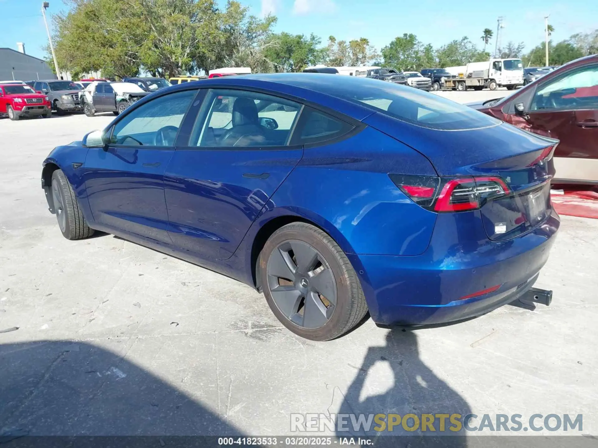 3 Photograph of a damaged car 5YJ3E1EA6MF907476 TESLA MODEL 3 2021
