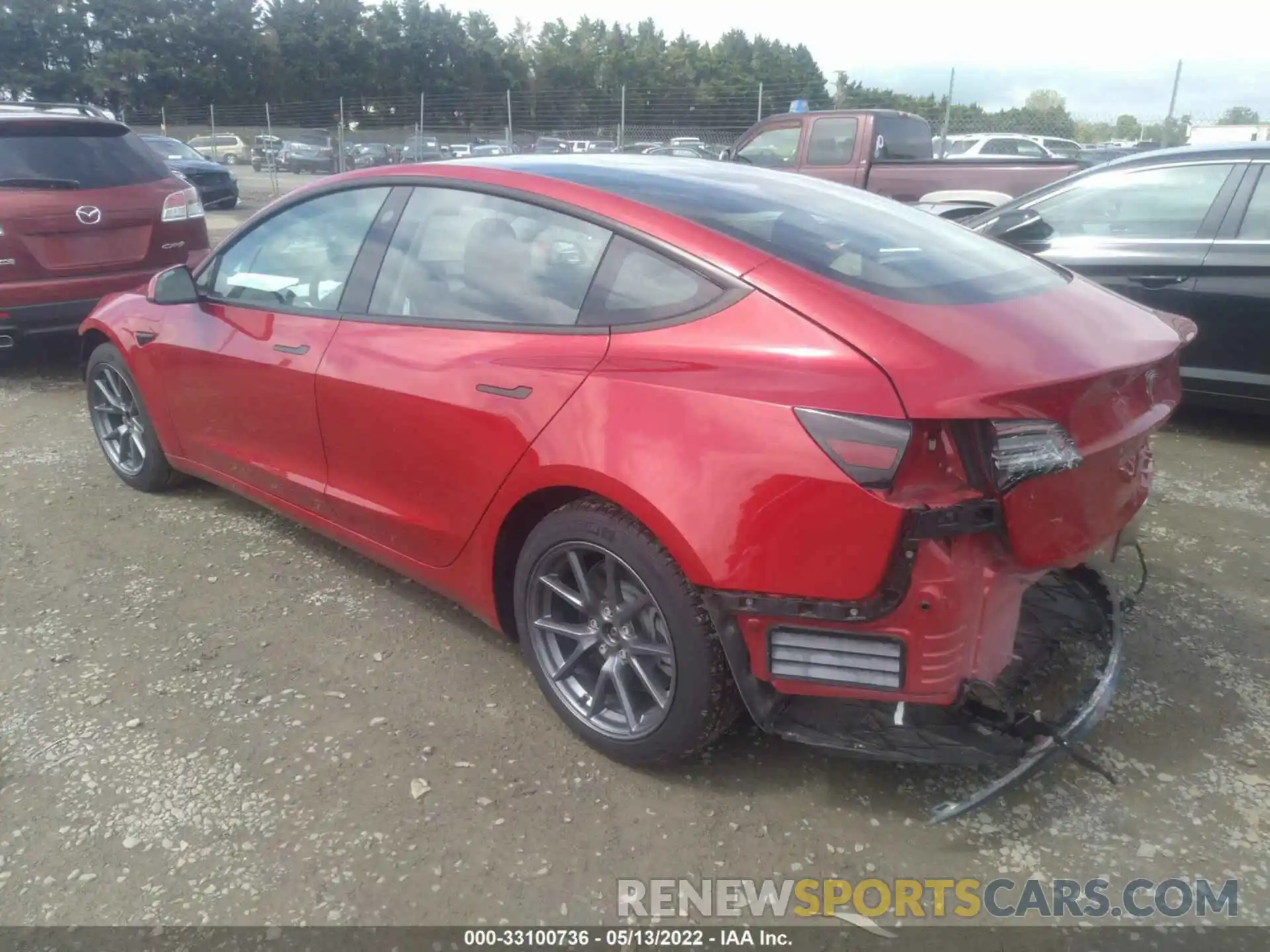 3 Photograph of a damaged car 5YJ3E1EA6MF911494 TESLA MODEL 3 2021