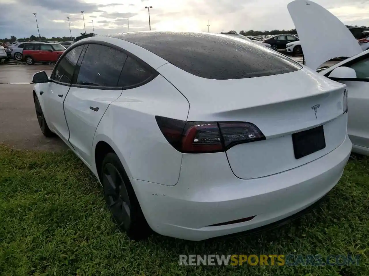 3 Photograph of a damaged car 5YJ3E1EA6MF911608 TESLA MODEL 3 2021