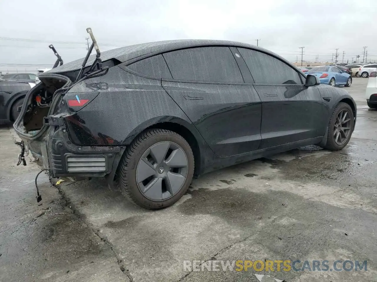 3 Photograph of a damaged car 5YJ3E1EA6MF938582 TESLA MODEL 3 2021