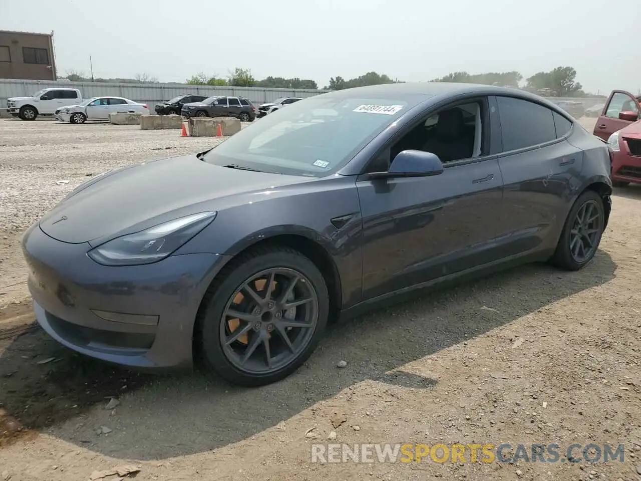 1 Photograph of a damaged car 5YJ3E1EA6MF940106 TESLA MODEL 3 2021