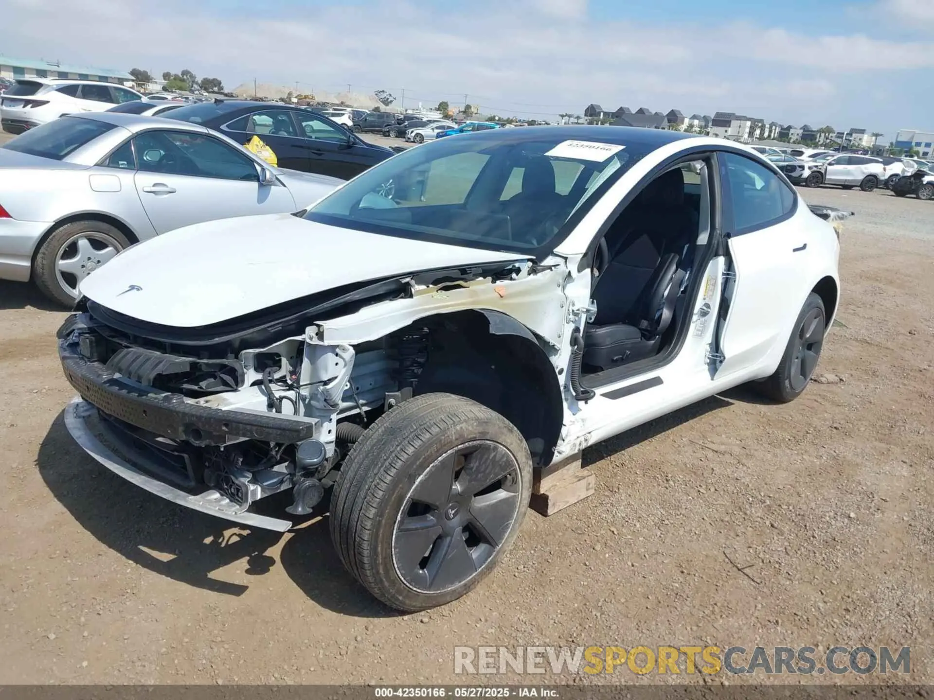 2 Photograph of a damaged car 5YJ3E1EA6MF940333 TESLA MODEL 3 2021