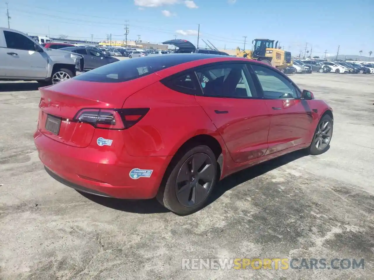 4 Photograph of a damaged car 5YJ3E1EA6MF941322 TESLA MODEL 3 2021