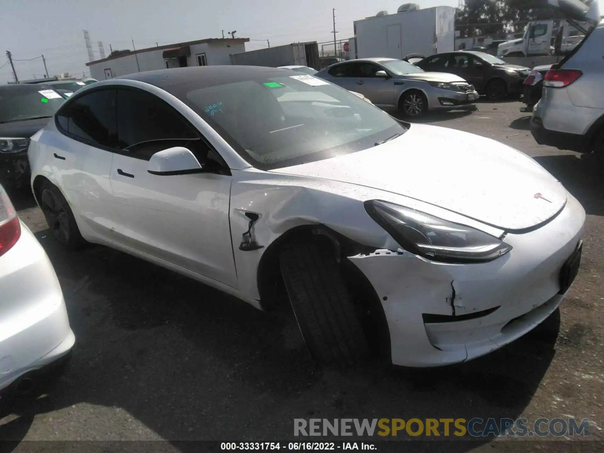 1 Photograph of a damaged car 5YJ3E1EA6MF947752 TESLA MODEL 3 2021