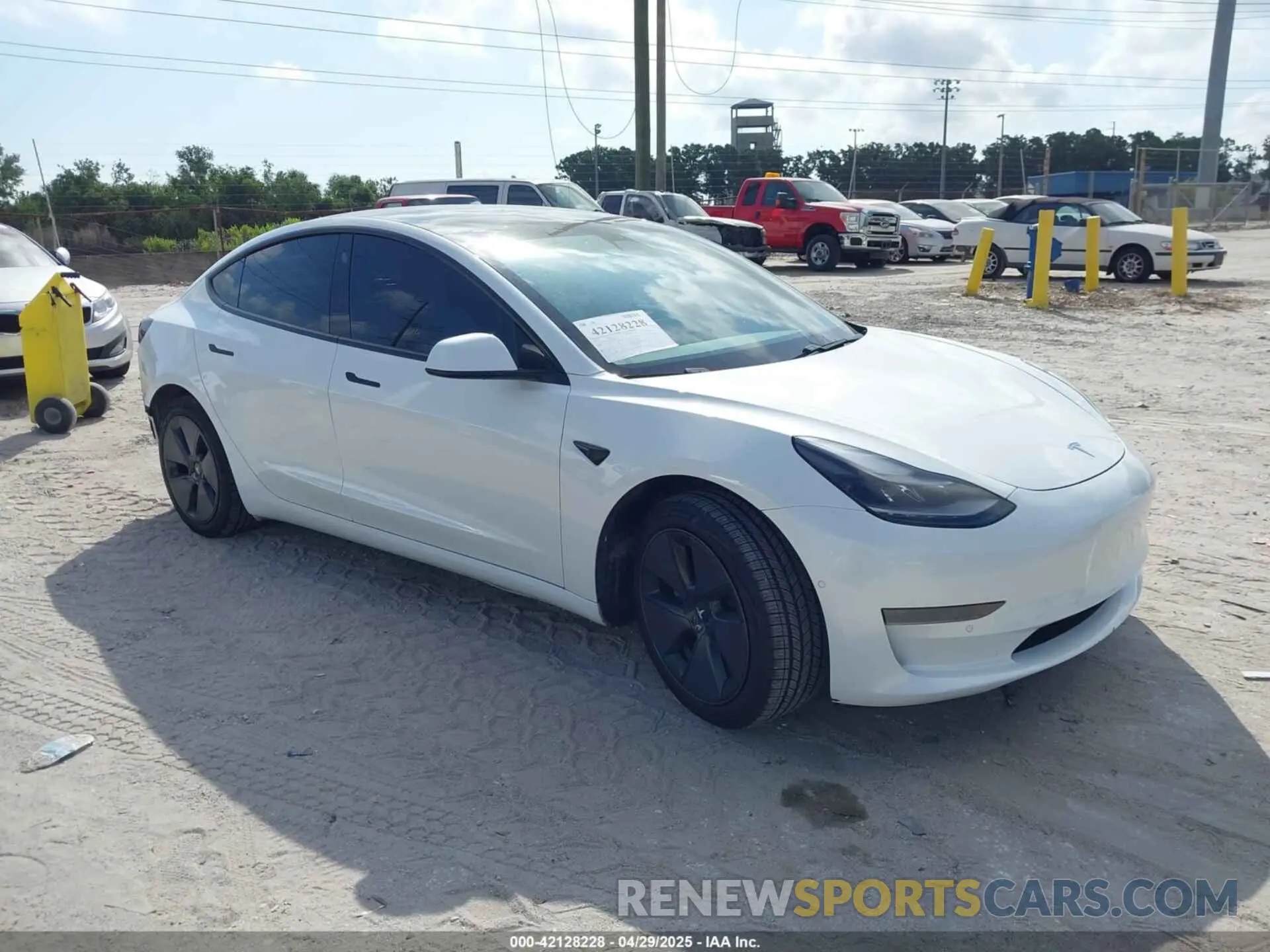 1 Photograph of a damaged car 5YJ3E1EA6MF973154 TESLA MODEL 3 2021