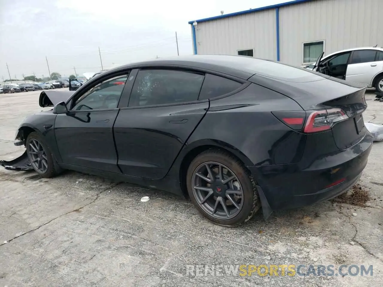 2 Photograph of a damaged car 5YJ3E1EA6MF991119 TESLA MODEL 3 2021