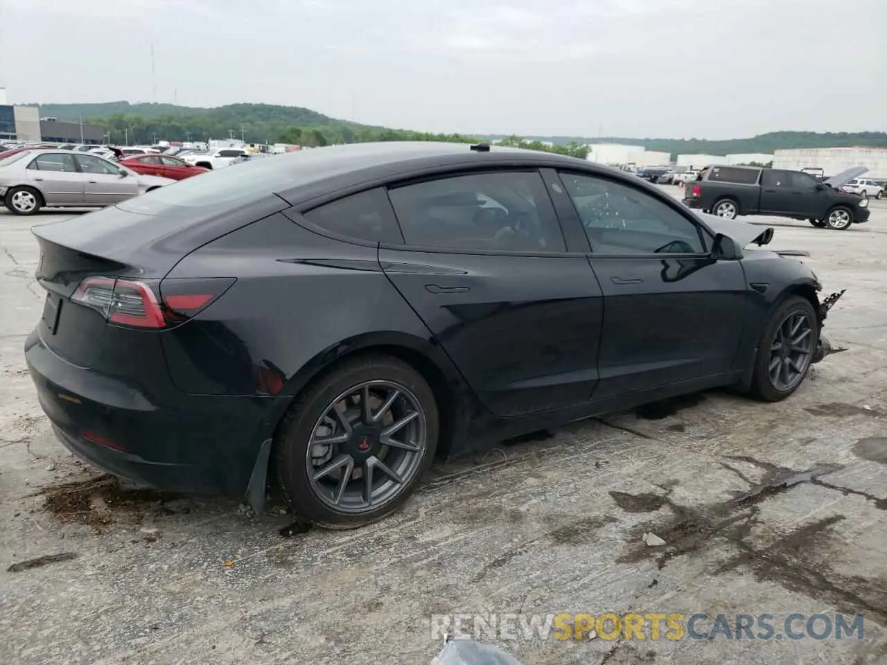 3 Photograph of a damaged car 5YJ3E1EA6MF991119 TESLA MODEL 3 2021
