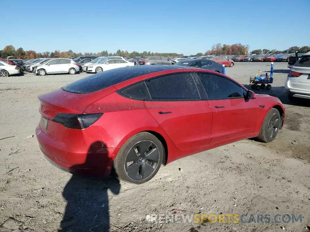 3 Photograph of a damaged car 5YJ3E1EA6MF991489 TESLA MODEL 3 2021